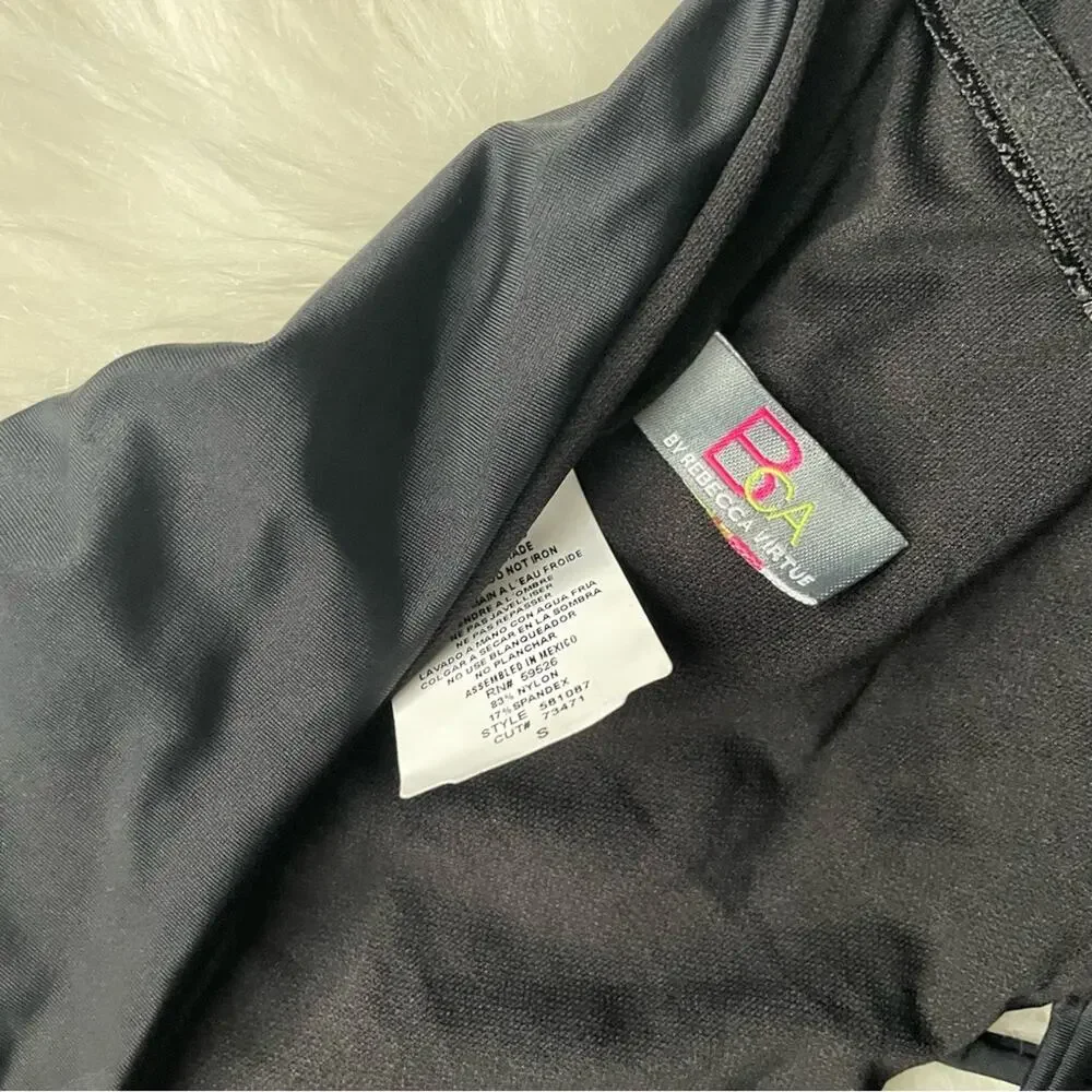 BECCA by Rebecca Virtue Black One Piece Swimsuit NWOT
